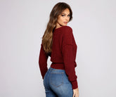 Wrapped In Basics Surplice Sweater Sai Feel